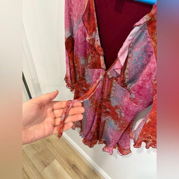 NWOT- URBAN OUTFITTERS- Marina Paisley Asymmetrical
Romper- XL - Picture 6 of 15